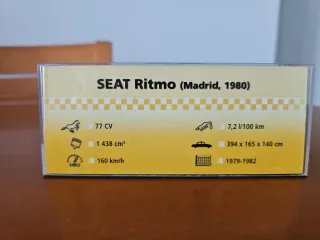 Seat Ritmo Taxi Madrid 1980 Escala 1/43