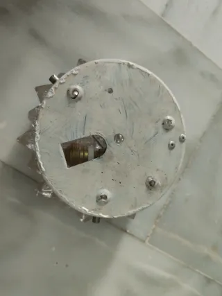 Lámpara techo o pared vintage, de cristal tallado.