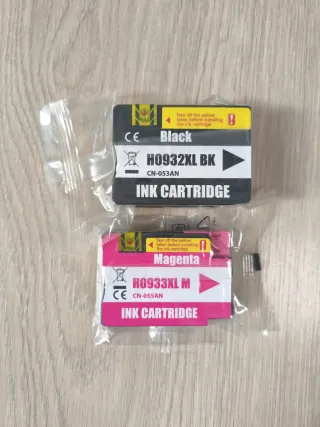 Cartuchos Tinta HP 932XL Negro y 933XL Magenta