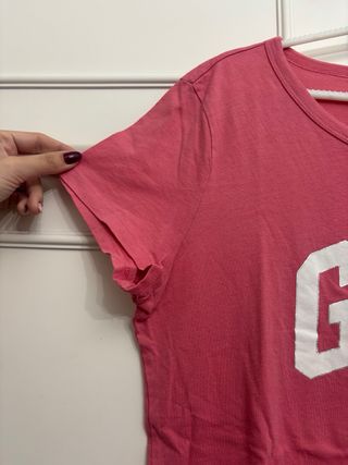 Camiseta Gap Rosa Manga Corta