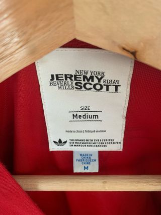 Adidas Jeremy Scott chaqueta Roja Talla M