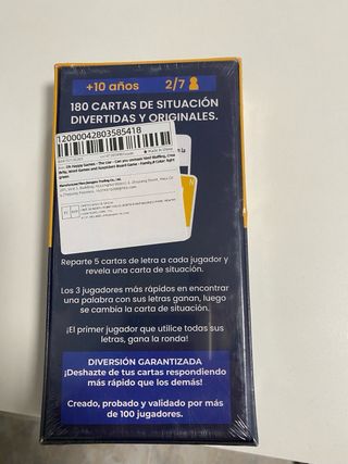 Juego de cartas Quick Stop