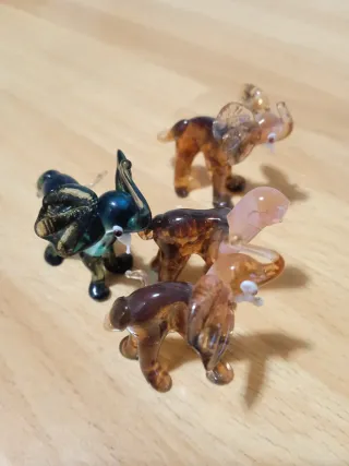 Oggetti mignon in vetro di Murano