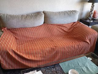 Sofá 2 y 3 plazas beige y marrón