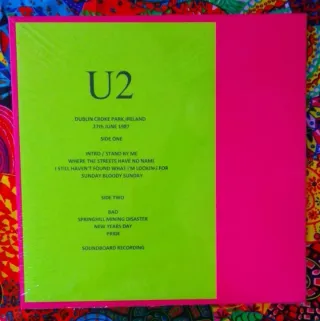 VINILO U2  DUBLIN CROKE PARK 1987 NUEVO
