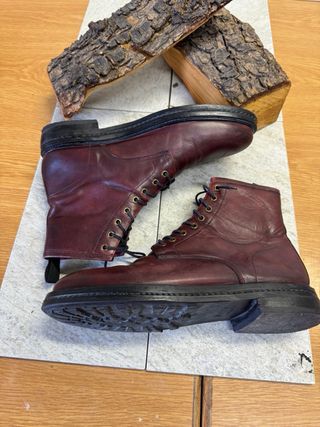 Stivali uomo in pelle bordeaux vera pelle ameramer
