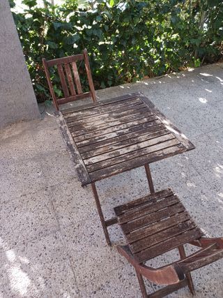 Conjunto mesa y sillas jardín plegable Ikea ASKHOL