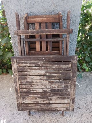 Conjunto mesa y sillas jardín plegable Ikea ASKHOL