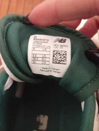 New Balance 550 Scarpe da Ginnastica Bianche/Verdi