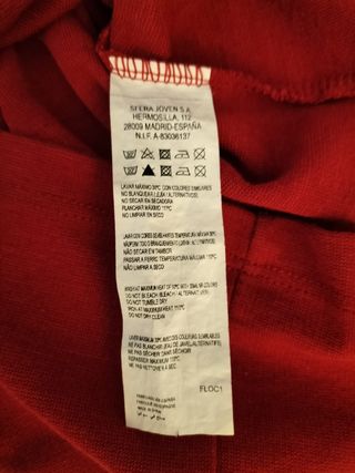 Vestido Sfera Rojo Manga Larga Talla S