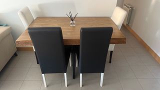 Sillas de salón de piel poco uso