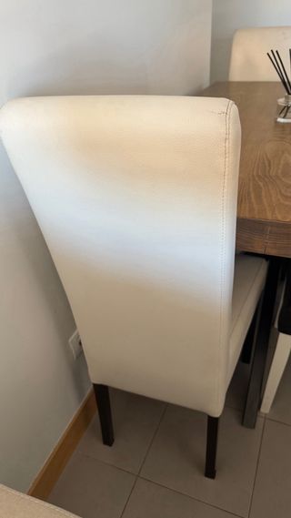 Sillas de salón de piel poco uso