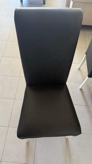 Sillas de salón de piel poco uso