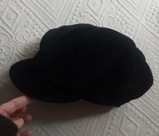 Sombrero hexagonal negro talla M