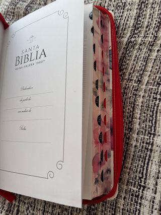 Biblia RVR 1960 letra grande manual indice