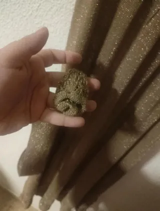 Vestido Lurex Dorado Mango Talla L