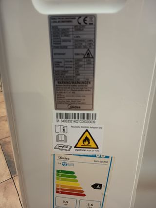 Aire Acondicionado Portátil Blanco