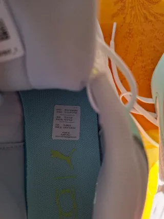 Zapatillas Puma Mujer Blancas y Verdes