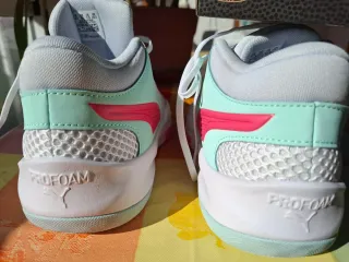 Zapatillas Puma Mujer Blancas y Verdes