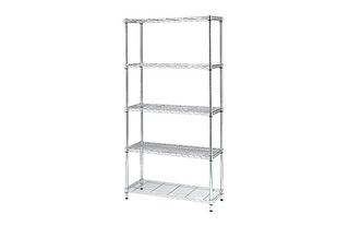 Estantería Metálica Stylo 5 Baldas Cromada 60x35x180 cm