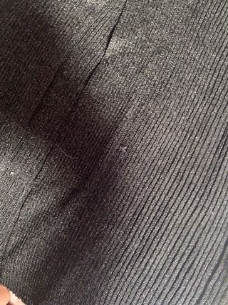 Falda tubo negra con brillos