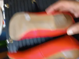 Zapatos planos rojos Est. Andre mujer color coral