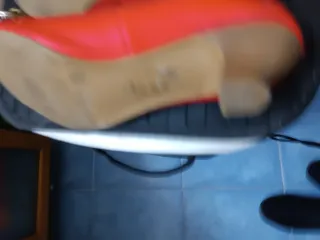 Zapatos planos rojos Est. Andre mujer color coral