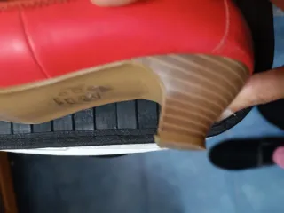 Zapatos planos rojos Est. Andre mujer color coral