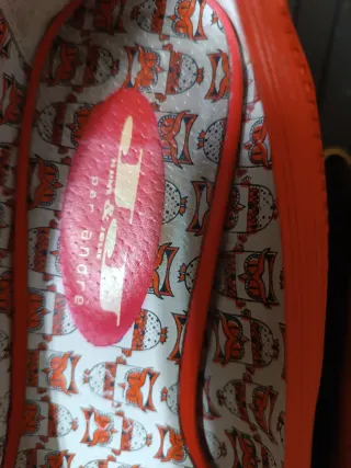 Zapatos planos rojos Est. Andre mujer color coral