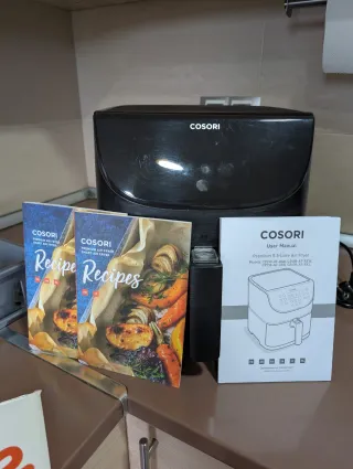 Cosori Freidora de Aire Negra 5.5L