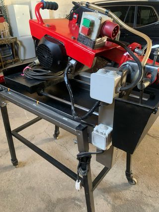 Cortadora de ladrillo trifásica con agua