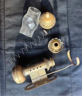 Lámpara antigua tren holandés 1930s