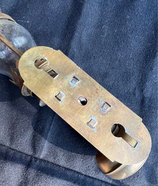 Lámpara antigua tren holandés 1930s