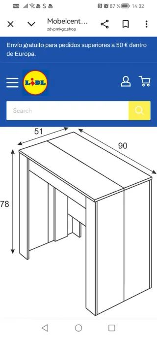 Mesa Comedor Extensible Blanca