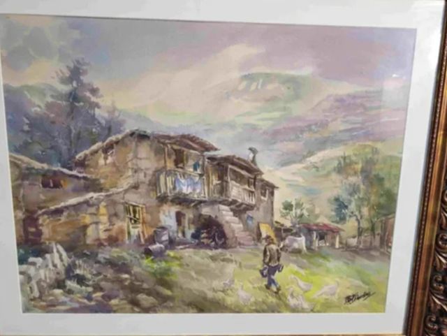 B.V.T. DAVIES (TARRAGONA) ACUARELA CASA RURAL