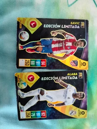 2 Cartas Fútbol Edición Limitada Panini