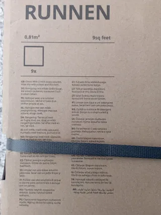 Suelo exterior Runnen Ikea, 18€ paquete (0'81 m2)