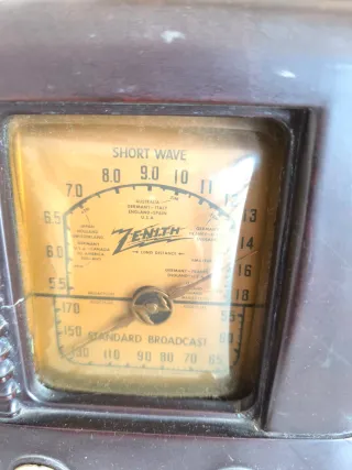 Radio Zenith Válvulas Años 40