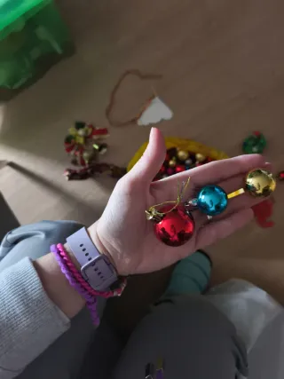 Bolas variadas para árbol de navidad de mesa
