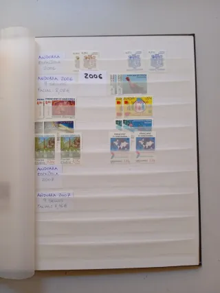 Sellos de Correos nuevos de Andorra años completos