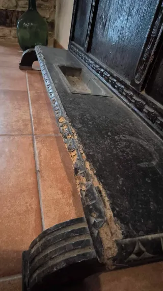 Perchero Paragüero Antiguo Madera Tallada