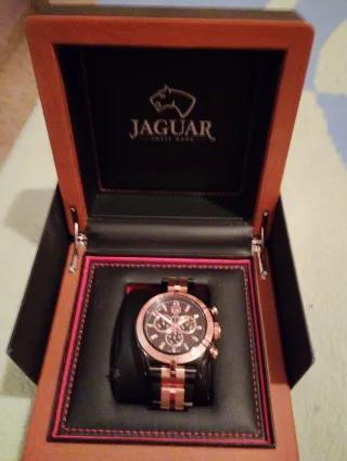 Reloj Jaguar Negro y Plateado. Edición coleccionis
