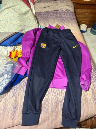 Chándal FC Barcelona Nike Morado y Azul