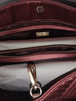 Bolso Purificación García Rosa y Dorado