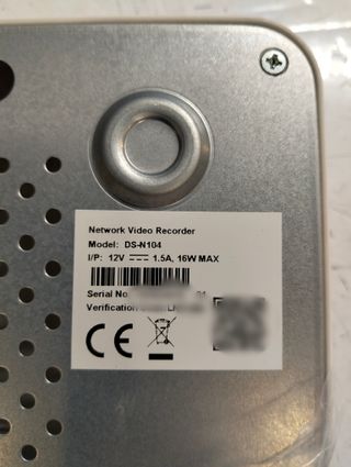 Hikvision DS-N104 NVR 4 canales Full HD 4TB SATA