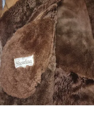 Cappotto in montone Shearling marrone
