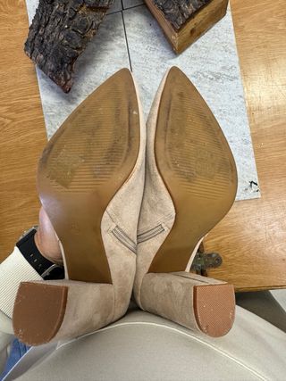 Stivali scamosciati donna beige