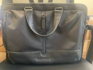 Borsa Piquadro porta PC documenti pelle tessuto