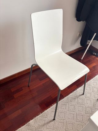 Silla comedor blanca moderna
