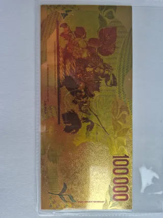 Billete Italia 100.000 Liras Oro 24k